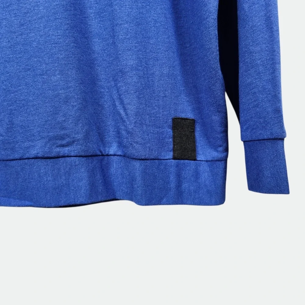 Half Zip Pullover Men's‎ LARGE Blue Cashmere Blend Luxury GolfFull Turn CashTec